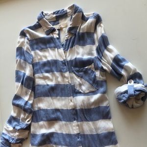 Striped super Soft button down